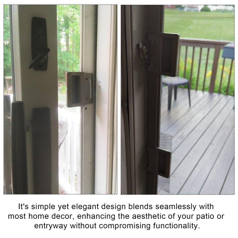 IFERLA Stone Screen Hardware Kit for Andersen Doors, Sliding Screen Door and Latches Pull Handle Replacement Parts Fit for Anderson A-Series Gliding & Hinged Patio Doors from 1982 to Present Windows - Image 4